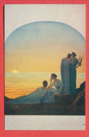 143753 / France  Artist Loir - Antique Evening NYMPH , LESBIAN , MUSIC Sunset Over The Sea - J.P.P.2041 - Loir