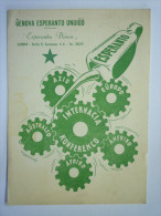 GENOVA  ESPERANTO  UNUIGO  " Esperanta  Domo "   1958 - Esperanto