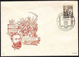 Yugoslavia 1956, Illustrated Cover "August Šenoa", W./special Postmark, Ref.bbzg - Brieven En Documenten