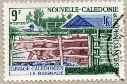 NOUVELLE-CALEDONIE : Elevage Calédonien : Baignade - Bovins - Agriculture - - Used Stamps
