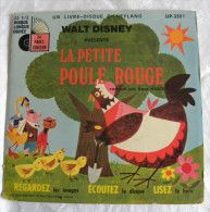 Livre Disque Vinyle 33 T 1/3 Longue Durée Walt Disney LA PETITE POULE ROUGE Raconté Par Rosy Varte LLP 332 F - Kinderlieder