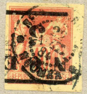 Nelle CALEDONIE :  Timbre Des Colonies Françaises De 1877-78 - Surcharge Renversée -Signé Au Dos - RARE - - Used Stamps