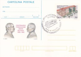 ITALIE - 18.9.1993 - Centenario Fondazione (Centenaire De La Fondation) OMAR NOVARA 1893-1993 - Carte Postale - Philatelic Cards