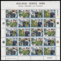 Ireland MNH Scott #726a Minisheet Of 5 Strips Of 4 Irish Security Forces - Blocks & Sheetlets