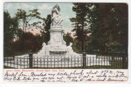 Heine Monument Statue Bronx Park New York City NY 1906 Postcard - Bronx