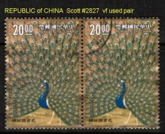 REPUBLIC Of CHINA   Scott  # 2827  VF USED PAIR - Oblitérés