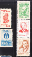 Brazil 1959-60 Famous People Group Mint Hinged - Neufs