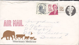 United States Airmail Uprated Postal Stationery Ganzsache Entier BRAGG Cover Brief Veterinary Medicine Cachet - 1961-80