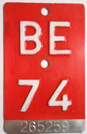 Velonummer Bern BE 74 - Plaques D'immatriculation