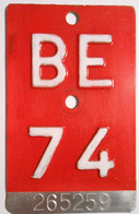 Velonummer Bern BE 74 - Number Plates