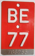Velonummer Bern BE 77 - Nummerplaten