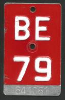 Velonummer Bern BE 79 - Plaques D'immatriculation