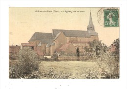 CPA : 18 - Châteaumeillant : L'Eglise Vue De Côté ( Colorisée ) - Châteaumeillant