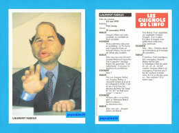 LES GUIGNOLS DE L´INFO LAURENT FABIUS - Altri & Non Classificati