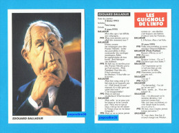 LES GUIGNOLS DE L´INFO  EDOUARD BALLADUR - Andere & Zonder Classificatie