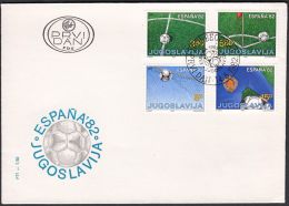 Yugoslavia 1982, FDC Cover "FIFA World Cup, Spain 1982",  Ref.bbzg - FDC