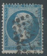 Lot N°25391    Variété/n°22, Oblit GC 2656 NICE (87), Piquage - 1862 Napoleon III