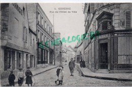 95 - GONESSE - RUE DE L' HOTEL DE VILLE  - CHAUSSURES  J. DELARACE- FOULLON - - Gonesse