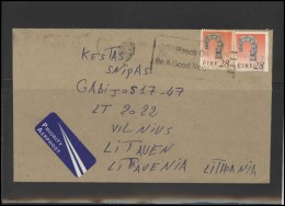 IRELAND Postal History Brief Envelope Air Mail IE 004 Birds Fauna - Storia Postale