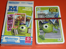 Rare Ancien Jeu De Cartes Des Familles NEUF Walt Disney Pixar MONSTER University - Autres & Non Classés