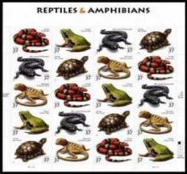 USA 2003 Reptiles & Amphibians  Sheet Of 20 $ 7.40 MNH SC 3814-18sp YV BF-3506-3510 MI B-3782-86 SG MS4317-21 - Sheets