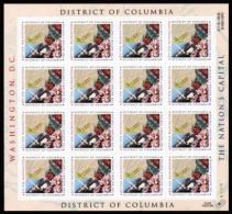 USA 2003 District Of Columbia  Sheet Of 20 $ 7.40 MNH SC 3813sp YV BF3505 MI B-3781 SG MS4316 - Feuilles Complètes