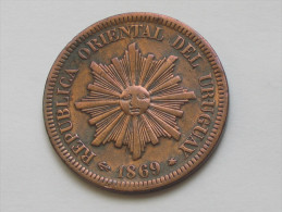 2 Centesimos 1869 A- URUGUAY - Républica Oriental Del Uruguay **** EN ACHAT IMMEDIAT **** - Uruguay