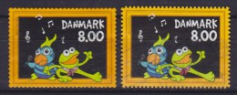 Denmark 2013 Mi. 1733 A, C    8.00 Kr Childrens TV Kaj & Andrea Parrot & Frog (From Booklet & Sheet) Different Perfs. - Gebraucht