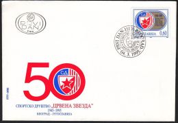 Yugoslavia 1995, FDC Cover "50 Years Youth Sports Club "Red Star", Belgrade",  Ref.bbzg - FDC