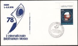 Yugoslavia 1978, Illustarted Cover "Stamp Exibition ESSEN 1978",  Ref.bbzg - Cartas & Documentos