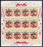 Ireland MNH Scott #818 Minisheet Of 12 26p Child Praying - Christmas - Blocks & Kleinbögen