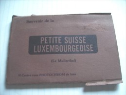 Luxemburg Luxembourg Petite Suisse Müllerthal Carnet Buch  Mappe Booklet Mit 10 Schöne Alte Ansichtskarten - Muellerthal