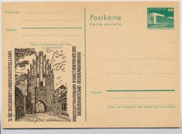 DDR P 84-1-82 C1 Postkarte Zudruck STARGARDER TOR NEUBRANDENBURG 1982 - Postales Privados - Nuevos