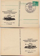 DDR P84-3-82 C3 Postkarte Zudruck ABKLATSCH Mähdrescher Pritzwalk Sost. Wappen 1982 - Cartes Postales Privées - Oblitérées