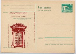 DDR P84-9-83 C20-a Postkarte ZUDRUCK Rotbraun Reyer'sches Haus Markt APOLDA 1983 - Cartoline Private - Nuovi