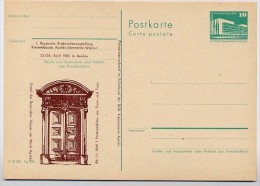 DDR P84-9-83 C20-b Postkarte ZUDRUCK Dklbraun Reyer'sches Haus Markt APOLDA 1983 - Cartoline Private - Nuovi