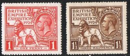GB SG430-431 1924 Wembley Set 2v Complete Mounted Mint [25/22681/25MM] - Unused Stamps