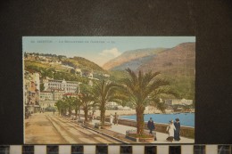 CPA 06*MENTON  LE BOULEVARD DE GARAVAN  24 LL  COLORISEE   ANIMEE 1918 - Menton