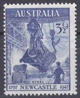 Australia 1947 31/2d Steel - Newcastle MNH - Nuevos