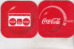 Romanian Coca Cola Coaster - Coca Cola Music - Sottobicchieri Di Birra