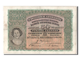 Billet, Suisse, 50 Franken, 1941, 1941-12-12, TTB - Switzerland