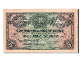 Billet, Mozambique, 5 Libras, 1934, 1934-01-15, TTB - Mozambique