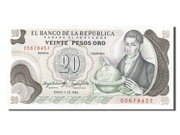 Billet, Colombie, 20 Pesos Oro, 1983, 1983-01-01, NEUF - Kolumbien