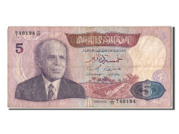 Billet, Tunisie, 5 Dinars, 1983, 1983-11-03, TB - Tunisia