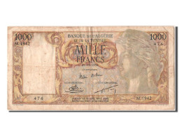 Billet, Algeria, 1000 Francs, 1956, 1956-12-21, TTB - Algérie