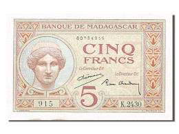 Billet, Madagascar, 5 Francs, 1930, NEUF - Madagascar