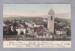 ZH Affoltern A. Albis1906.VII.9. Affoltern   Fabrik Näf AG Und Kirche Foto Wollenweider - Affoltern