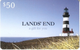 TARJETA DE REGALO DE LANDS'END DE UN FARO (GIFT CARD-CADEAU) LIGHTHOUSE - Vuurtorens