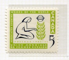 Canada  *    N° 312- Union Mondiale Des Femmes Rurales . - Unused Stamps