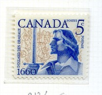 Canada  *    N° 317 -  Bataille De Long Sault - - Unused Stamps